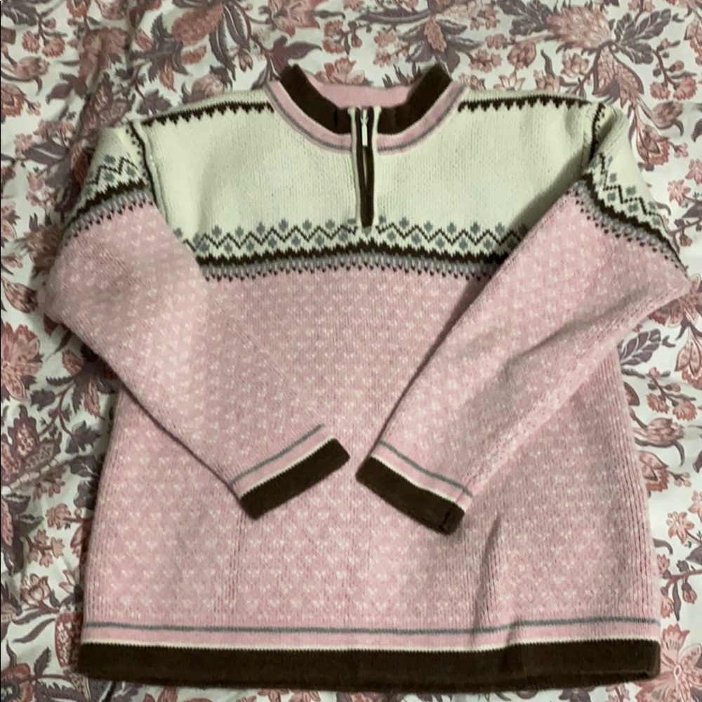 Hanna Andersson fair isle sweater size 130 cm.